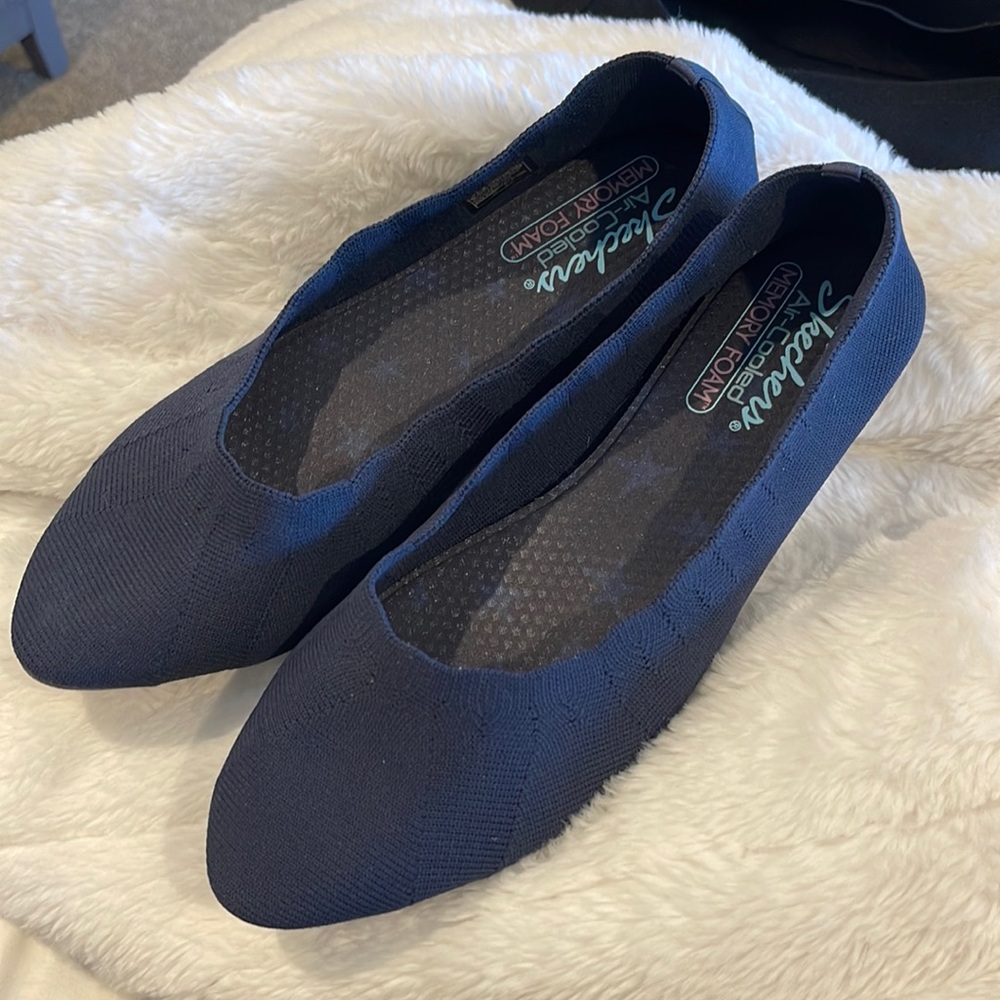 Sketchers Blue Ballet Air-Cooled Memory Foam 9